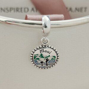 Pandora Maui Hawaii Beach Travel Exclusive Dangle Charm with box